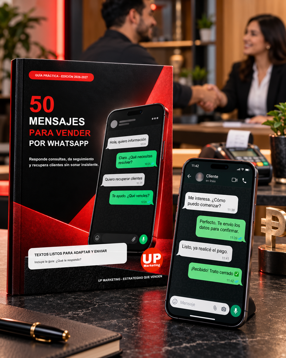 Guía de WhatsApp frente a un cierre comercial