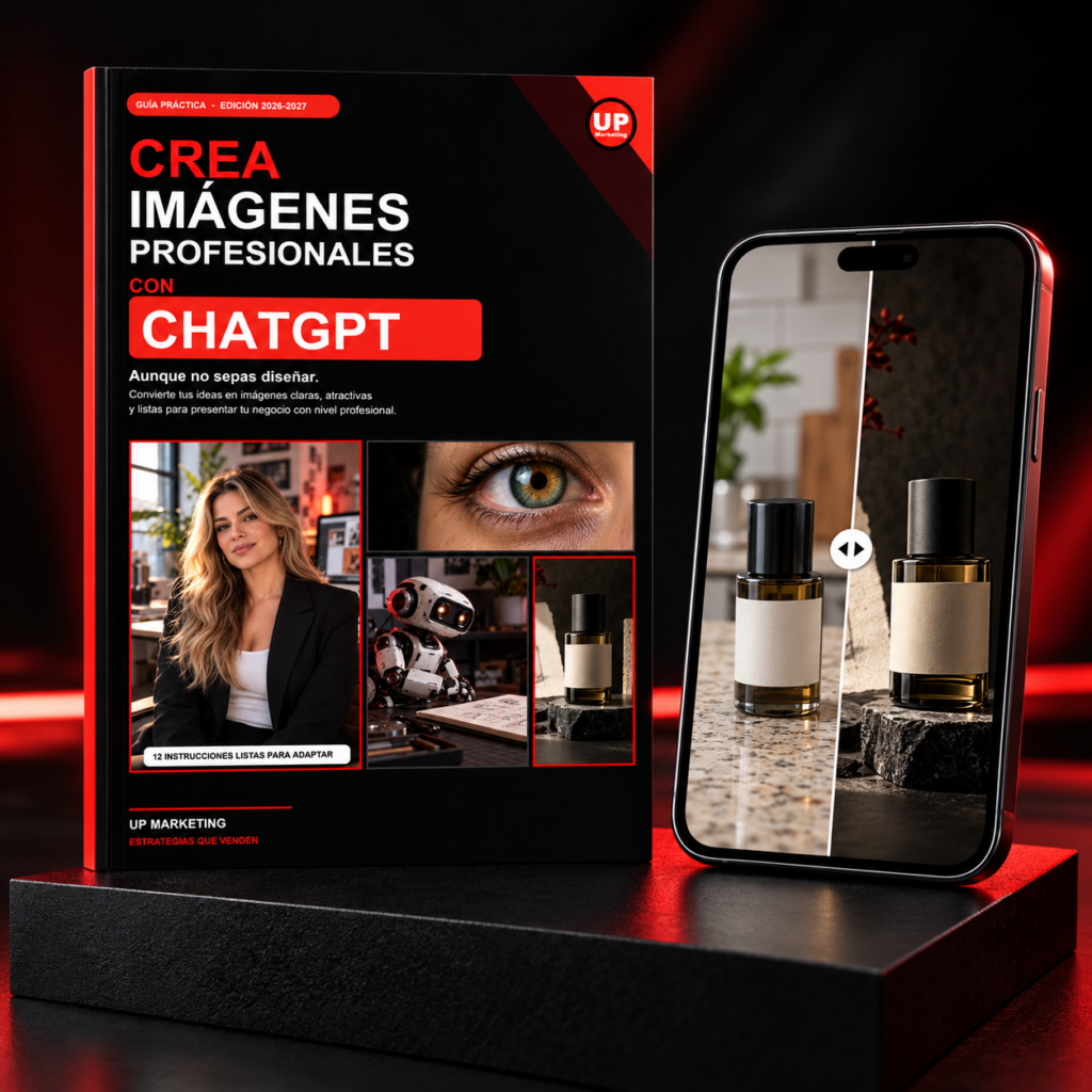 Guía Crea imágenes profesionales con ChatGPT de UP Marketing